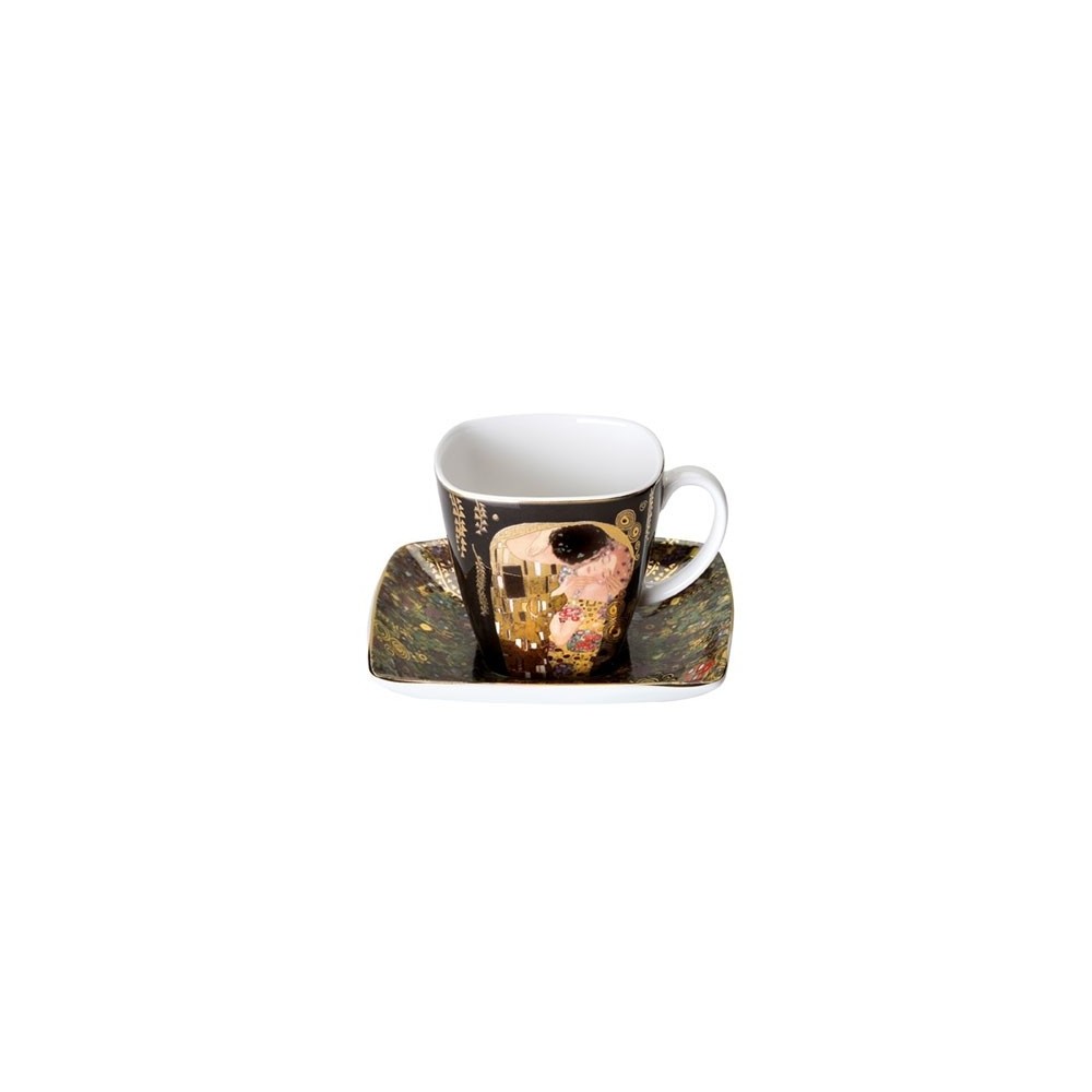 Filiżanka espresso G. Klimt - Pocałunek - Goebel