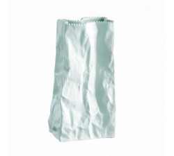 Wazon 22 cm Paper Bag biały