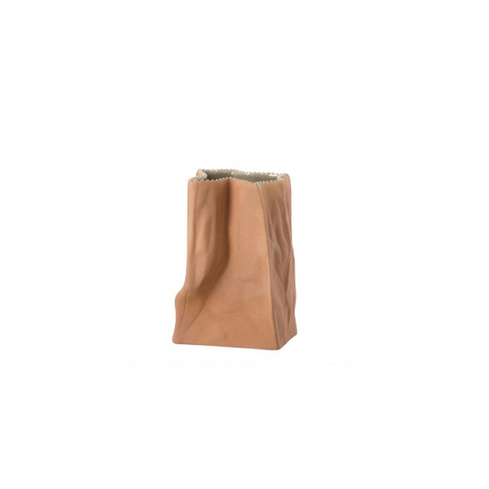 Wazon 14 cm Paper Bag szaro - brązowy