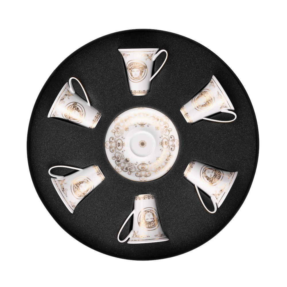 Zestaw filiżanek do espresso Versace Medusa Gala Zestaw filiżanek do espresso Versace Medusa Gala