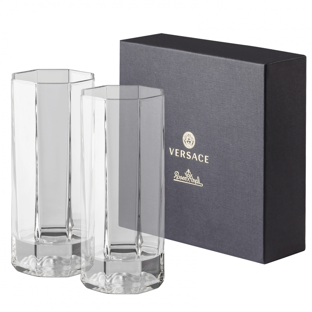 Zestaw 2 szklanek Longdrink Versace Crystal Lumiere